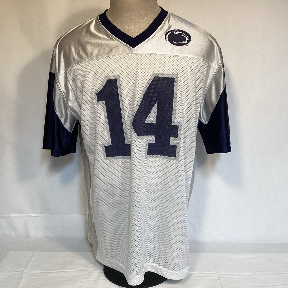 Penn State Nittany Lions NCAA White And Blue Football Jersey Men’s Size Large